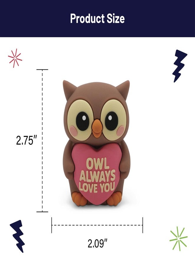 GOOFBALLS Sweethearts Figurine - Miniature Home Accent, Small Tabletop Ornament for Shelf, Desk, or Living Room Décor - Owl - Image 2